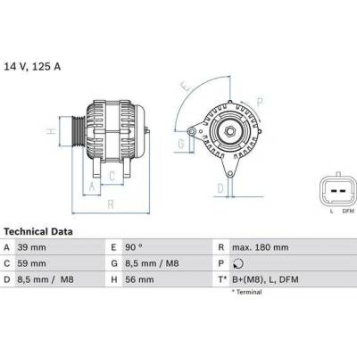 BOSCH Generátor 0986084060