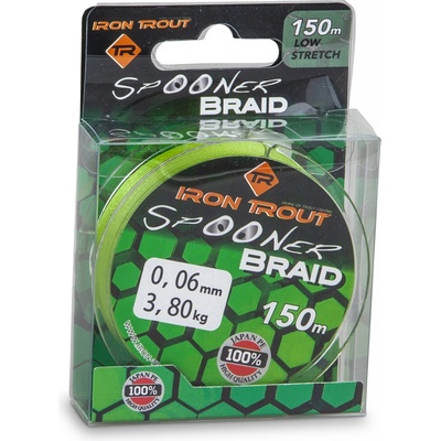 Iron Trout šňůra Spooner Braid 150m 0,06mm zelená