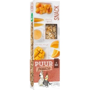 Witte molen PUUR Pauze Sticks - крекери с кайсия, портокал, манго и мед за средни папагали и какаду 140 гр, 2 броя, Witte Molen, Холандия - 654888
