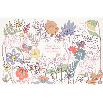 Meri Meri Хартиени подложки за хранене в комплект 8 бр. 28x42.5 cm Butterflies & Flowers - Meri Meri (268663)