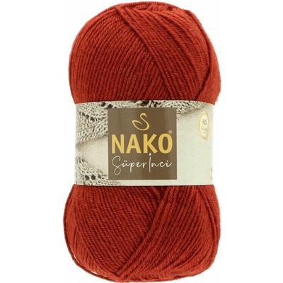 Nako Super Inci 6679 hrdzavá červená