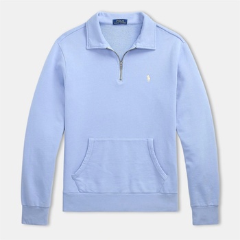 Ralph Lauren Блуза Polo Ralph Lauren Loopback Terry Cotton Quarter Zip Sweater - Chambray Blue