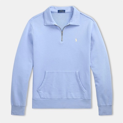 Ralph Lauren Блуза Polo Ralph Lauren Loopback Terry Cotton Quarter Zip Sweater - Chambray Blue