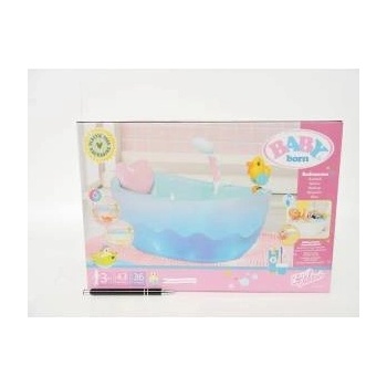 Zapf Creation Вана за кукла Zapf Creation Baby Born Bath 7832691 1-90, Със светлинни и звукови ефекти, Пръскаща патица, За кукли с размери 36 см и 43 см, 37 x 25 см