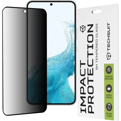 Techsuit Протектор за Samsung Galaxy S22 5G / S23 - 111D Privacy Full Glue - Черен