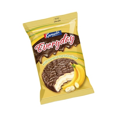 EVERYDAY Бисквита сандвич Everyday, Маршмелоу крем банан 24 х 30 гр