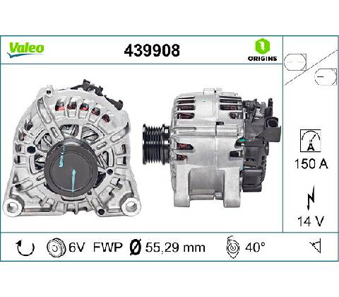 Alternátor VALEO 439908