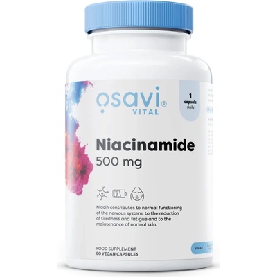 Osavi Niacinamide Vitamín B3 500 mg 60 vegánskych kapsúl