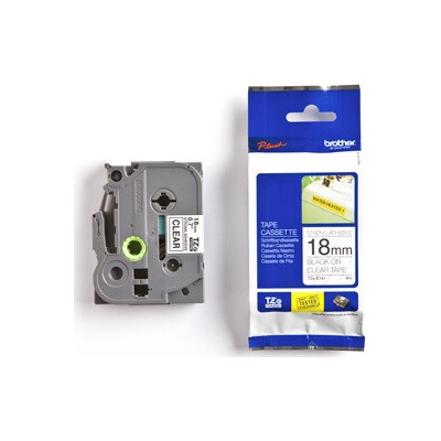 Páska BROTHER TZS141 Black On Clear Adhesive Tape
