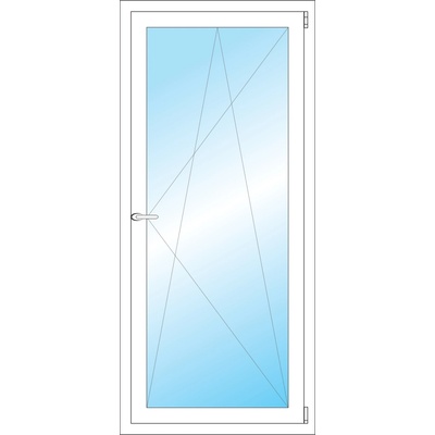 Okna Hned Plastové okno 700 x 1550 mm bílé otevíravé a sklopné pravé