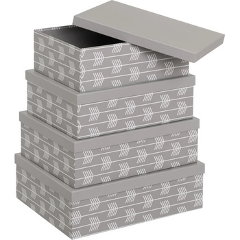 Casa Selección Картонени кутии за съхранение в комплект от 15 броя с капак Route - Casa Selección (803900)