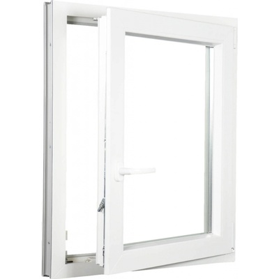 Aluplast Plastové okno jednokřídlo bílé 900 x 1100 mm Pravé, Dvojsklo Ug= 1,1