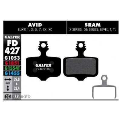 Brzdové destičky polokovové Galfer FD427G1851