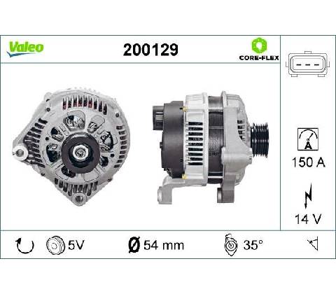 Alternátor VALEO 200129