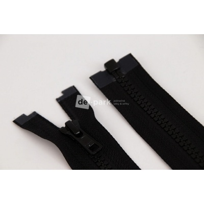 de-park Zip YKK - 75 cm - dělitelný - černá - 999