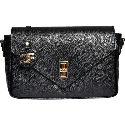 Carla Ferreri dámská kožená crossbody kabelka CF1948T Nero