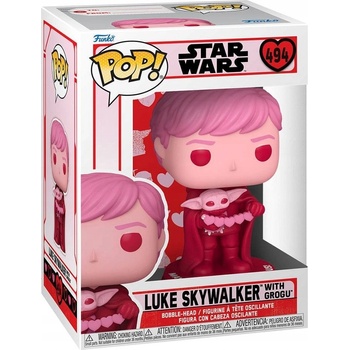 Funko POP! Star Wars Luke Skywalker with Grogu Valentine Star Wars 494