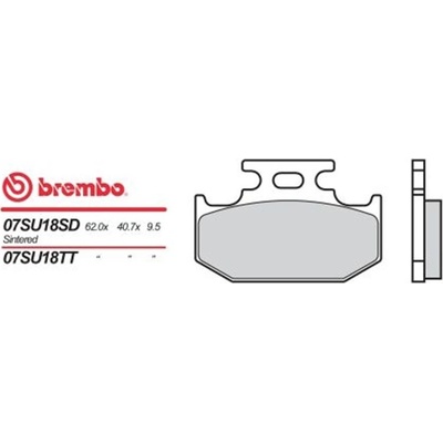 Zadní brzdové destičky Brembo Yamaha 250 YZ 1991 - 1997 směs SD – Hledejceny.cz