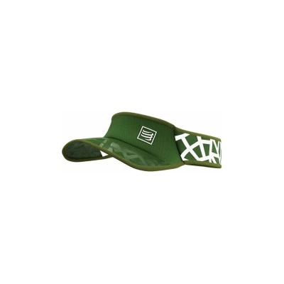 Compressport SPIDERWEB ULTRAlight VISOR green/white Zelená běžecký kšilt