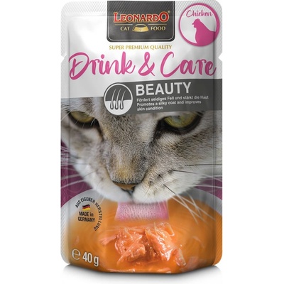 Leonardo Drink & Care Beauty Chicken 10 x 40 g