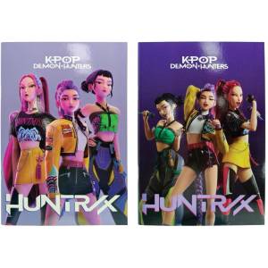  Тетрадка B5 40 листа, мека корица K-Pop Demon Hunters Huntrix Lilac, асортимент (364-02400)