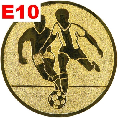 Emblém E10 FOTBAL umístění na sportovní pohár nebo medaili 25 mm