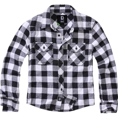 Brandit Kids Checkshirt košeľa detská čierna-biela