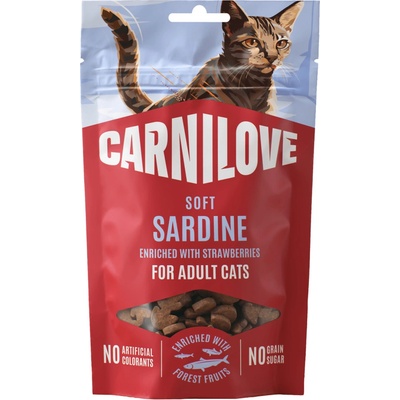 CARNILOVE Soft pre dospelé mačky sardinka s jahodou 50 g