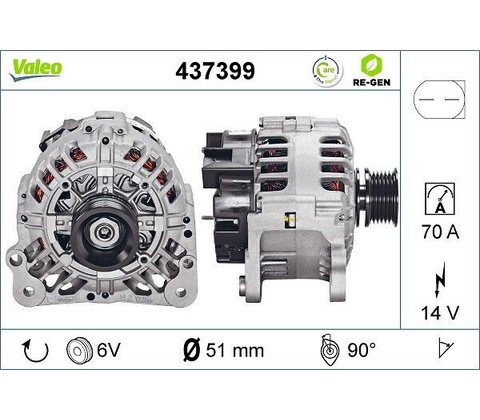 Alternátor VALEO 437399