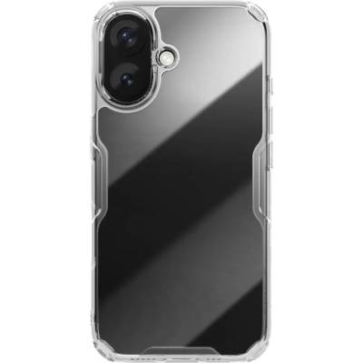Nillkin Nature Pro Case за iPhone 16 - прозрачен и бял (Nature TPU Pro Case AP iPhone16 White)