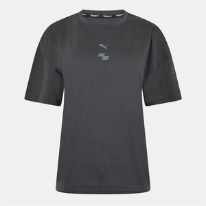 PUMA Women's Hyrox Short-Sleeve Performance Gym Top - Dark Grey - sportihobi - 78,21 лв