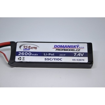 Profimodel KS-Racing Energy Li-Po baterie 2600 mAh / 7.4 V / 55/110C