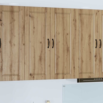 vidaXL Стенен шкаф PORTO Дъб 80 x 31 x 100 см Инженерно дърво (885504)