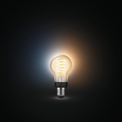 Philips Смарт LED димируема vintage крушка Philips Hue Filament Globe, E27, 7W, 550 lm (BT, Zigbee, HomeKit, Google, Alexa, SmartThings) (12NC929002477501)