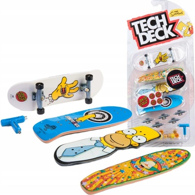 Tech Deck Fingerboard SADA 4 MINI SKATEBOARDŮ K SESTAVENÍ SIMPSONS