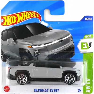 Mattel Hot Wheels Silverado EV RST Silver