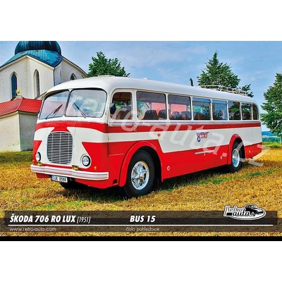 Pohlednice BUS č. 15 - ŠKODA 706 RO LUX (1951)