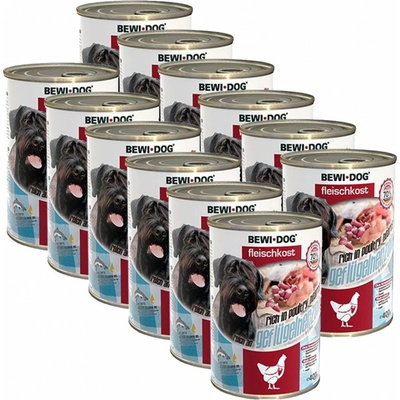 Bewi Dog bohaté na hydinové srdce 12 x 400 g