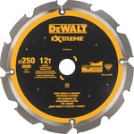 DEWALT нож за рязане на циментово-фибро и ламинат, 250 x 30 мм, 12 зъба DT1474 (DT1474)