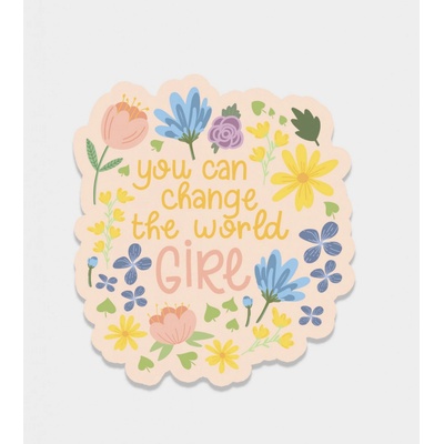 ePipí Samolepka You can change the world girl