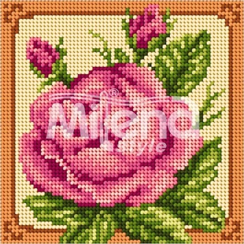 Image 1 of Milena Style Гоблен с щампа Роза в рамка с конци Ariadna