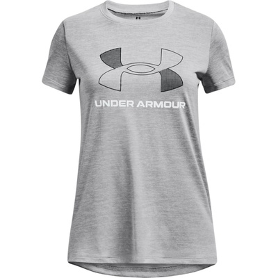 Under Armour Тениска Under Armour UA Tech BL Twist SS-GRY Сребърно Velikost YXL