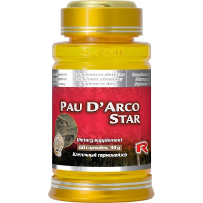 Starlife Pau D`Arco pre podporu imunitného systému s výraznými protiplesňovými účinkami 60 kapsúl