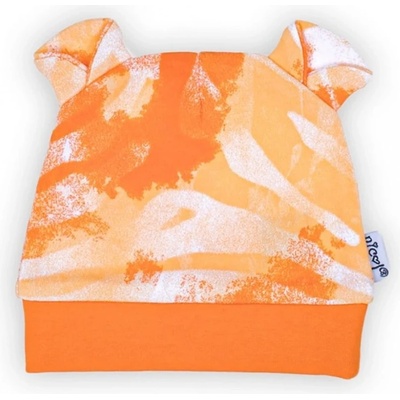 Nicol bavlnená čiapočka Tomi oranžová