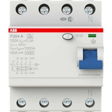 ABB F204A-100/0,3 4P 100A 300mA 10kA typ A