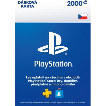 PlayStation dárková karta 2000 Kč