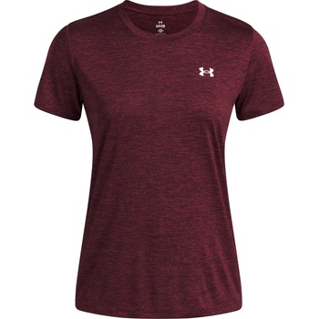 Under Armour Tech Twist Short Sleeve Womens - Dark Maroon