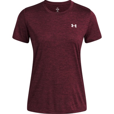 Under Armour Tech Twist Short Sleeve Womens - Dark Maroon