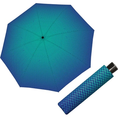 Doppler Mini Fiber Strong blue dámsky skladací dáždnik