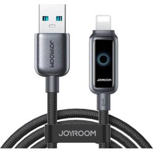 JOYROOM IPAD / IPAD 2 / IPAD 3-то поколение JOYROOM STARFLIGHT кабел за данни USB - Lightning, 120cm, ЧЕРЕН S-A55 A-L 3A 1.2M ЧЕРЕН (S-A55 A-L 3A 1.2M BLACK)